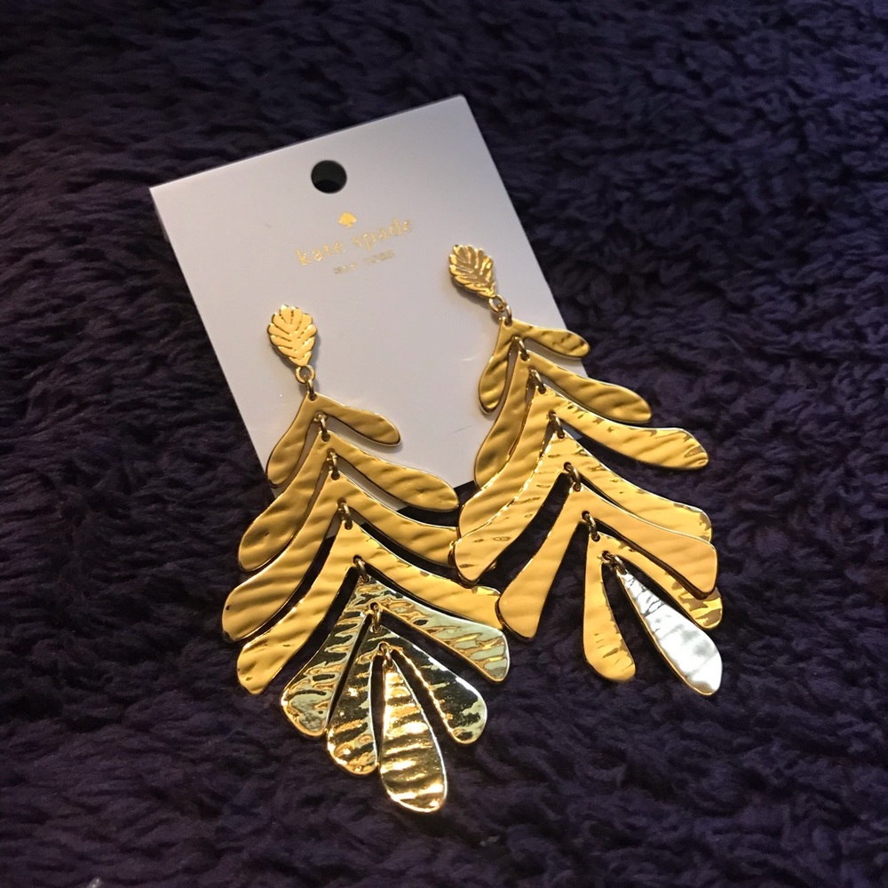 Kate Spade a new leaf earrings